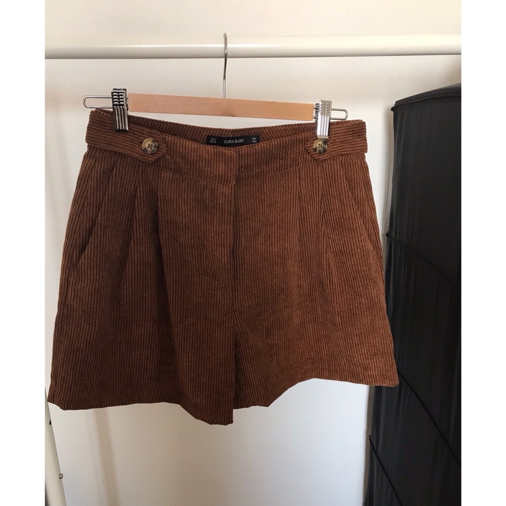 Zara corduroy shorts